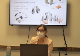 „U vyšetření sluchu hraje důležitou roli i spolupráce pacienta,“ říká lékařka pardubické kliniky ORL Michaela Bukvová