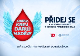 Společně za vítězství, která zachraňují životy: Nemocnice Pardubického kraje a HC Dynamo Pardubice hledají „Spoluhráče do týmu andělů“