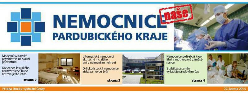 Vyšlo první číslo Novin Nemocnice Pardubického kraje